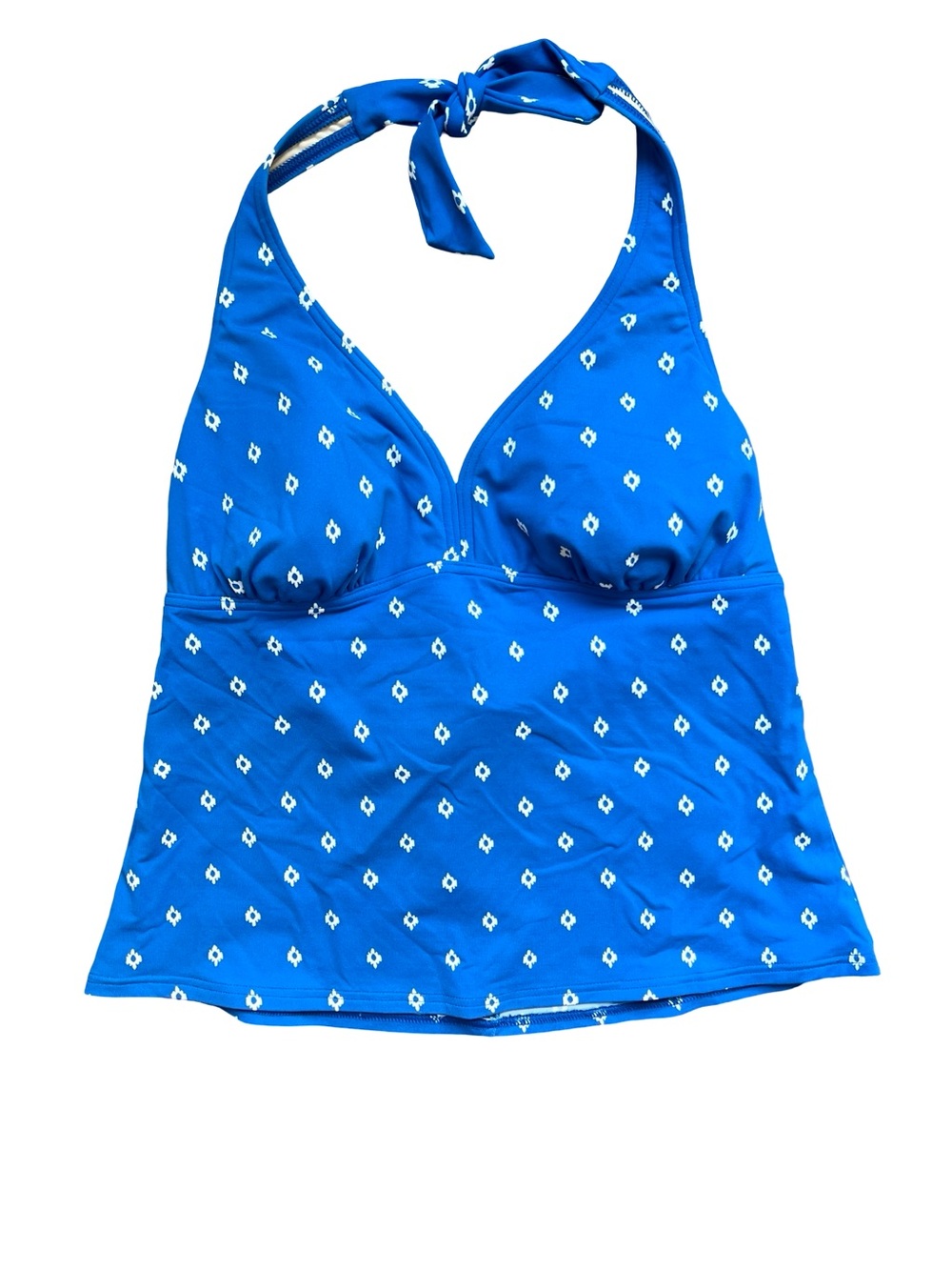 Land’s End Royal Blue Halter Tankini Swim Top Size 8P